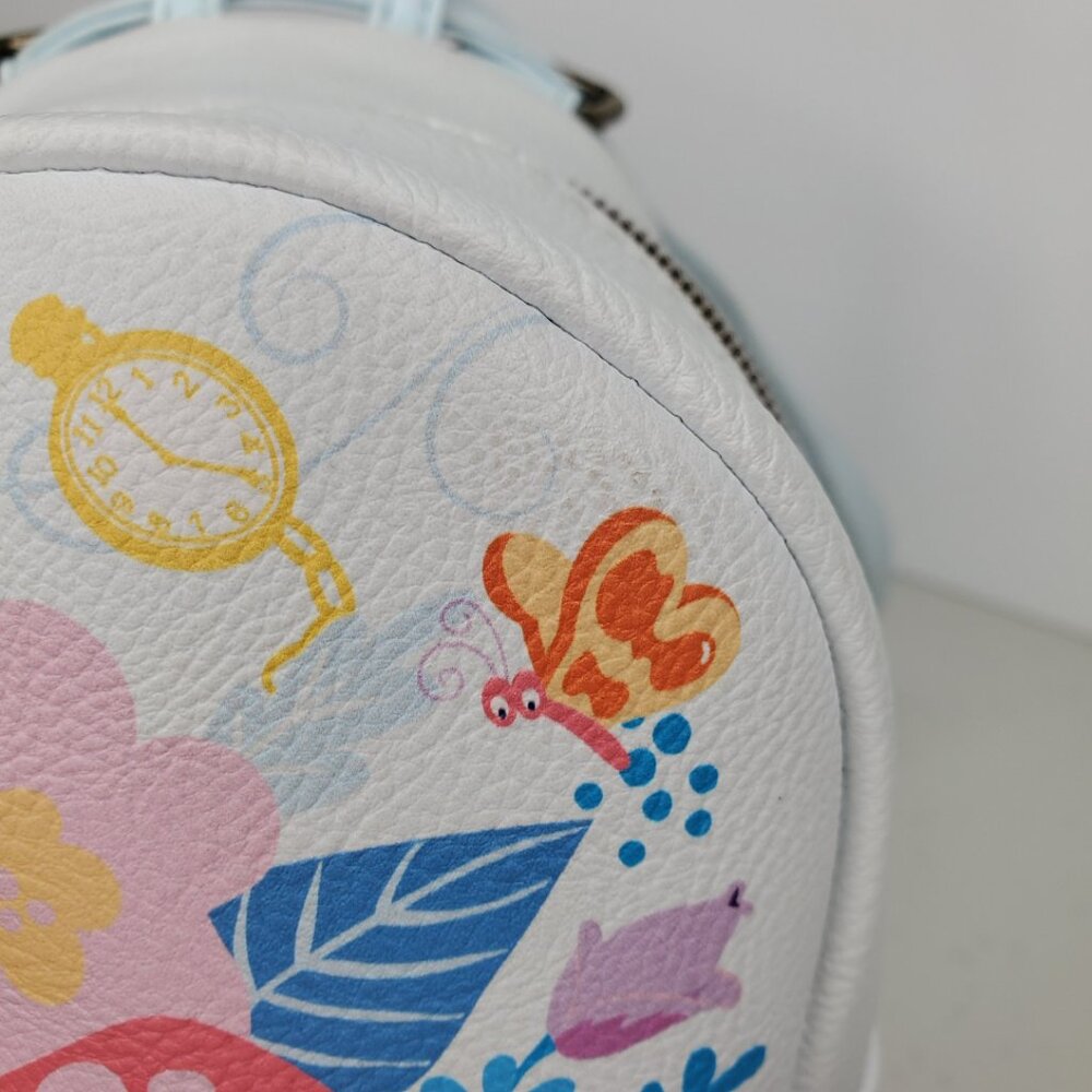 Loungefly Disney Alice In Wonderland Convertible Mini Bag Backpack - Picture 14 of 15
